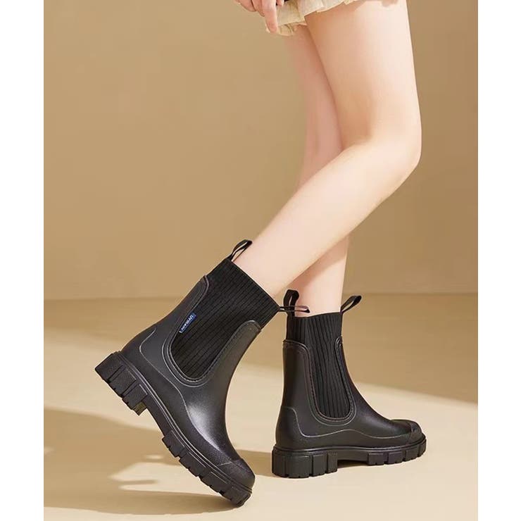 ショートレインブーツ 厚底ブーツ ショートブーツ 雨晴兼用 傘