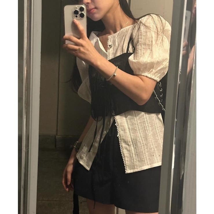 軽やかな着心地ミニマルデザインキャミソール | aimoha  | 詳細画像26 