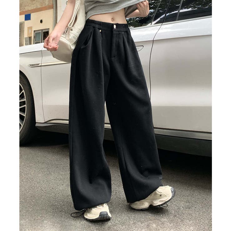 リラックスワイドスウェットパンツ[品番：XT000012106]｜aimoha