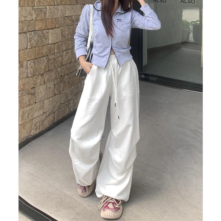 リラックスフィットワイドパンツ[品番：XT000012107]｜aimoha  （アイモハ）のレディースファッション通販｜SHOPLIST（ショップリスト）