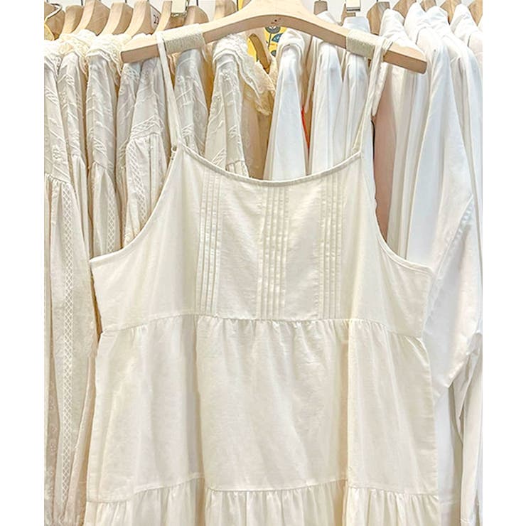 レースティアードコットンキャミワンピース | aimoha  | 詳細画像10 