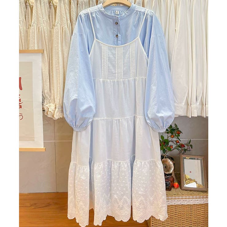 レースティアードコットンキャミワンピース | aimoha  | 詳細画像12 