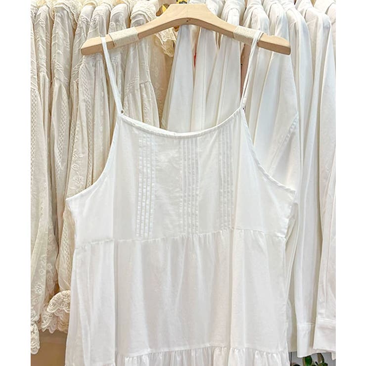 レースティアードコットンキャミワンピース | aimoha  | 詳細画像7 