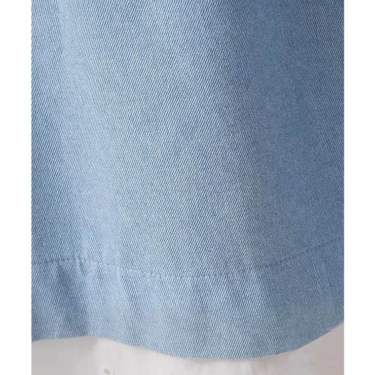 レース付きデニムドローストリングスカート | aimoha  | 詳細画像7 