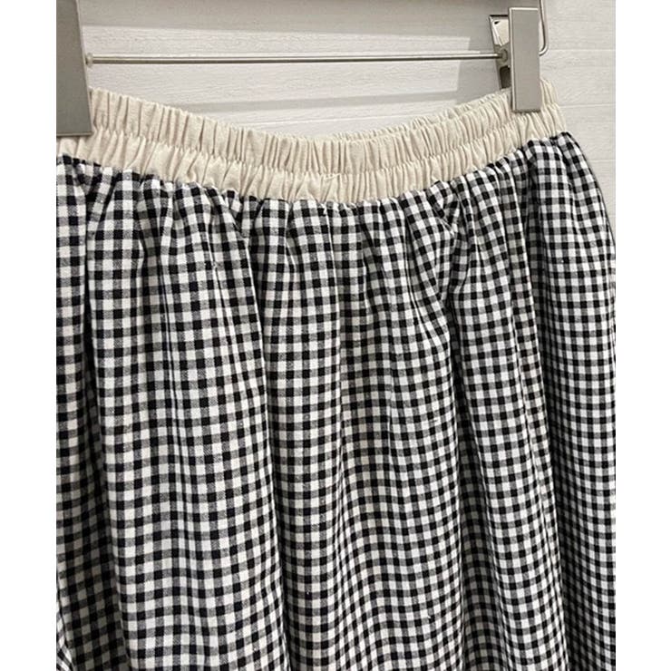 ギンガムチェックロングスカート | aimoha  | 詳細画像5 