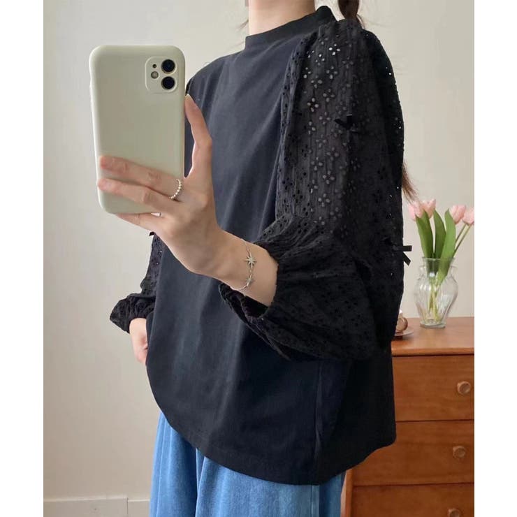 レーススリーブプルオーバー | aimoha  | 詳細画像9 