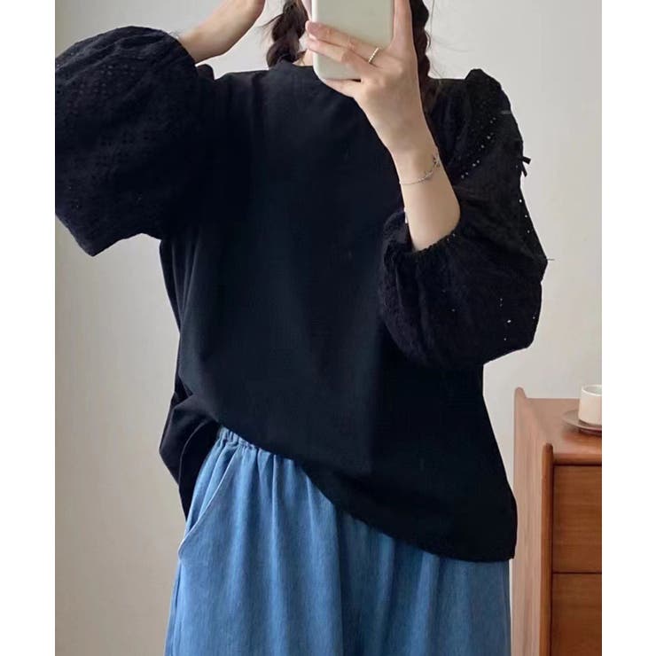 レーススリーブプルオーバー | aimoha  | 詳細画像10 