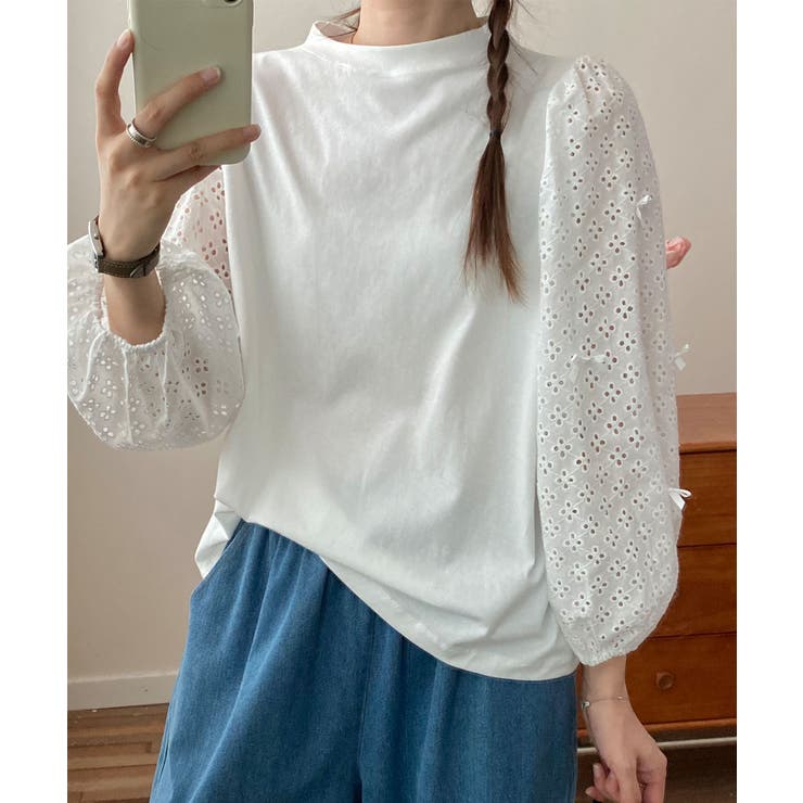 レーススリーブプルオーバー | aimoha  | 詳細画像11 