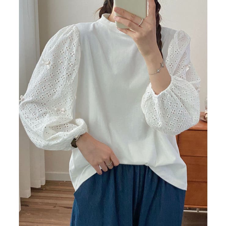 レーススリーブプルオーバー | aimoha  | 詳細画像1 