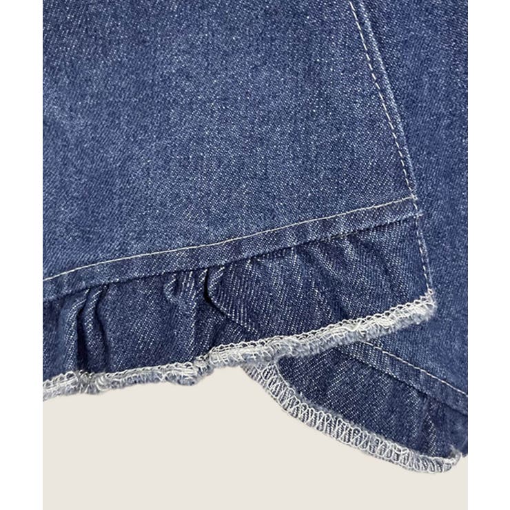 フリルデニムベスト | aimoha  | 詳細画像5 