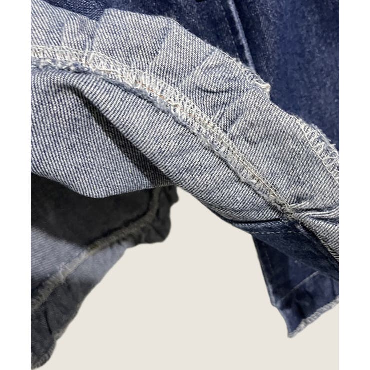 フリルデニムベスト | aimoha  | 詳細画像6 