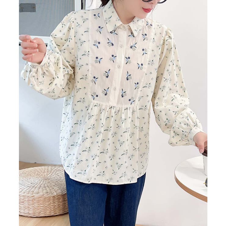 ナチュラルフローラルプリントブラウス | aimoha  | 詳細画像3 