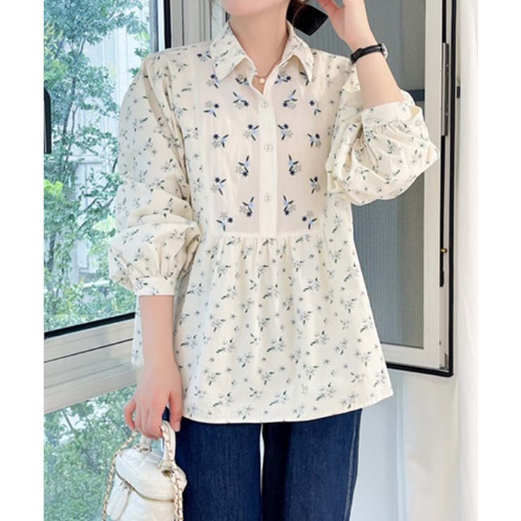 ナチュラルフローラルプリントブラウス | aimoha  | 詳細画像5 