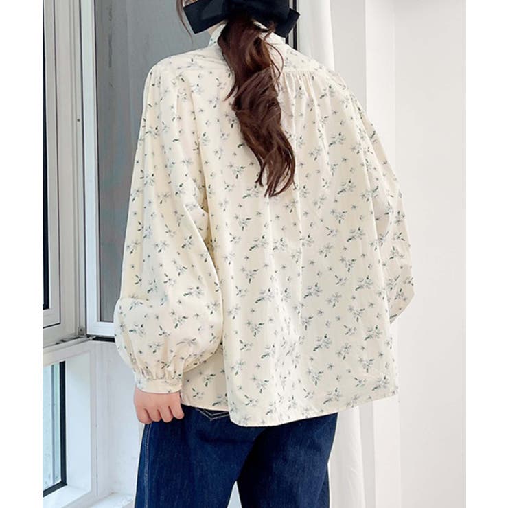 ナチュラルフローラルプリントブラウス | aimoha  | 詳細画像6 