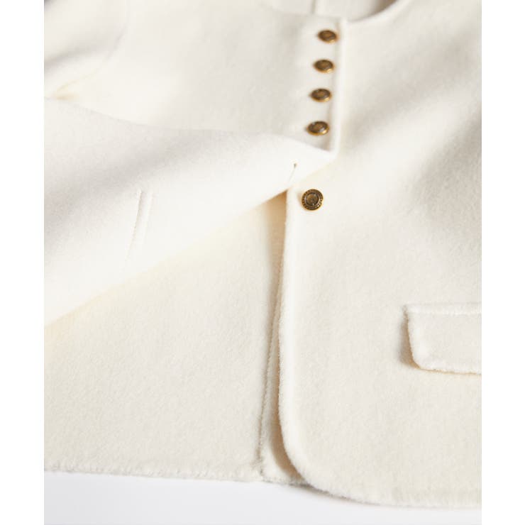 ウール襟なしショートジャケット【AW】 | aimoha  | 詳細画像11 