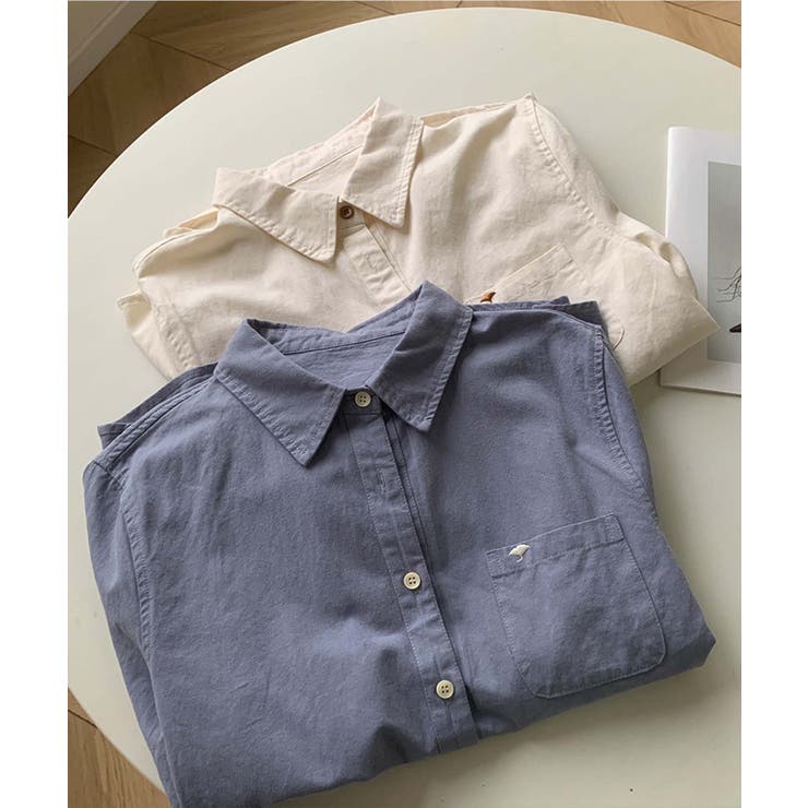 ポケット付きオーバーカラーシャツ | aimoha  | 詳細画像13 