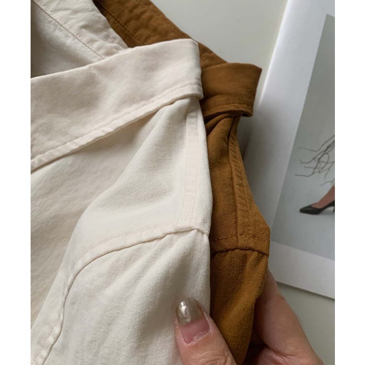 ポケット付きオーバーカラーシャツ | aimoha  | 詳細画像2 