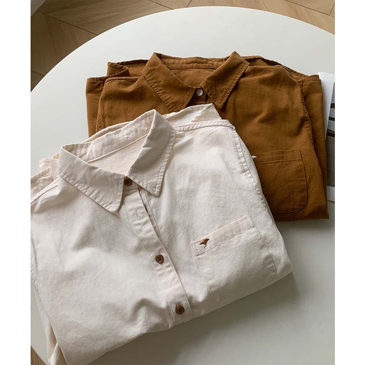 ポケット付きオーバーカラーシャツ | aimoha  | 詳細画像5 