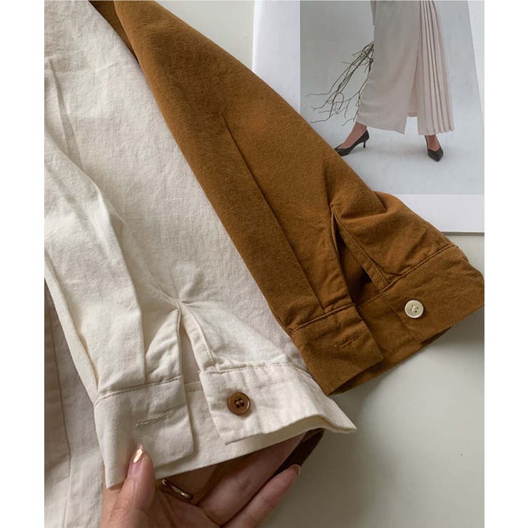 ポケット付きオーバーカラーシャツ | aimoha  | 詳細画像6 