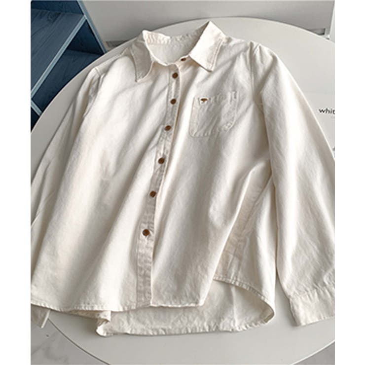 ポケット付きオーバーカラーシャツ | aimoha  | 詳細画像8 