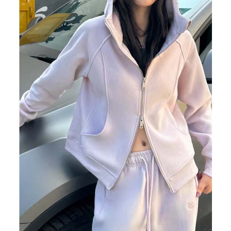 ハイネックジップアップパーカー | aimoha  | 詳細画像7 