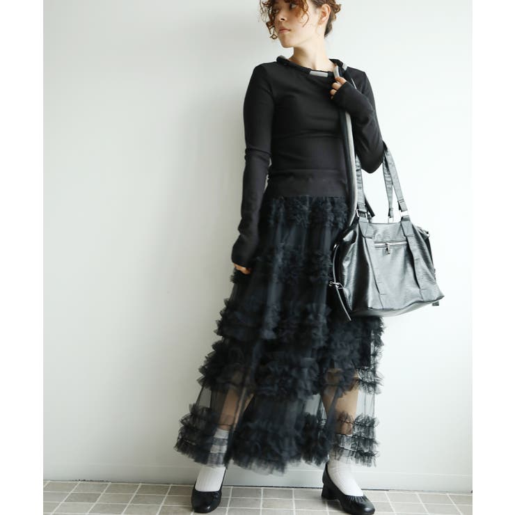 フリルティアードチュールスカート | aimoha  | 詳細画像5 