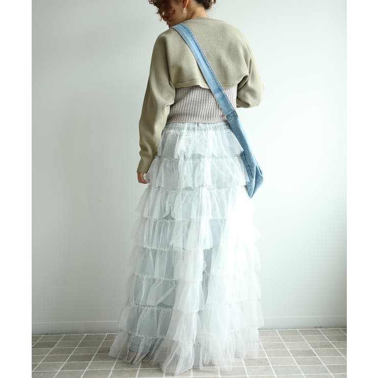 ボリュームティアードシアーチュールスカート | aimoha  | 詳細画像10 