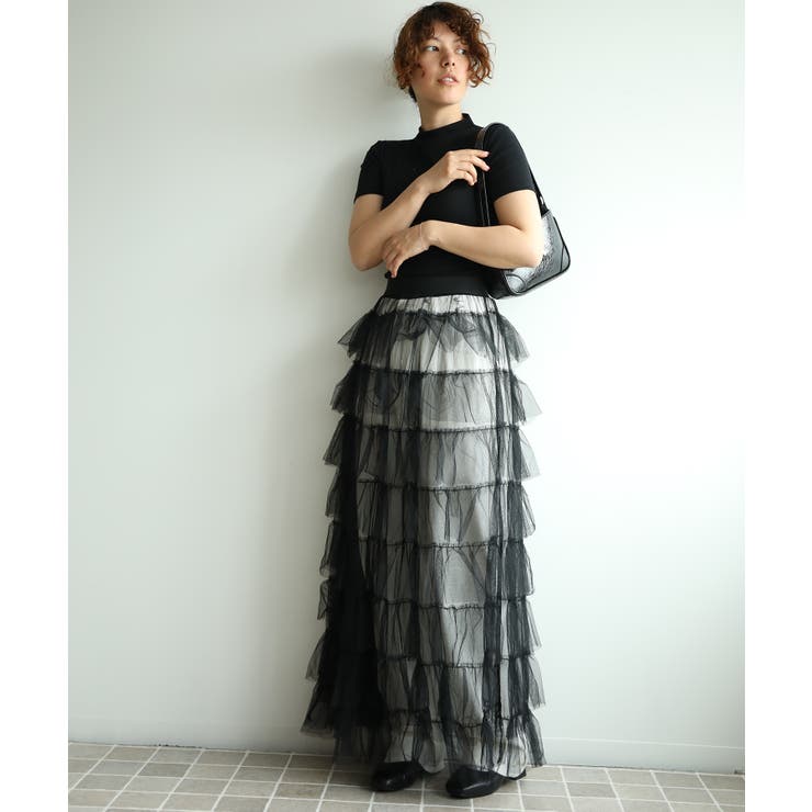 ボリュームティアードシアーチュールスカート | aimoha  | 詳細画像5 