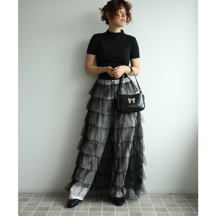 ボリュームティアードシアーチュールスカート | aimoha  | 詳細画像6 