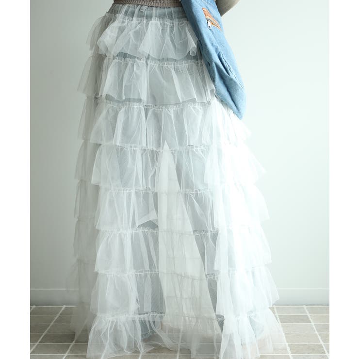 ボリュームティアードシアーチュールスカート | aimoha  | 詳細画像11 