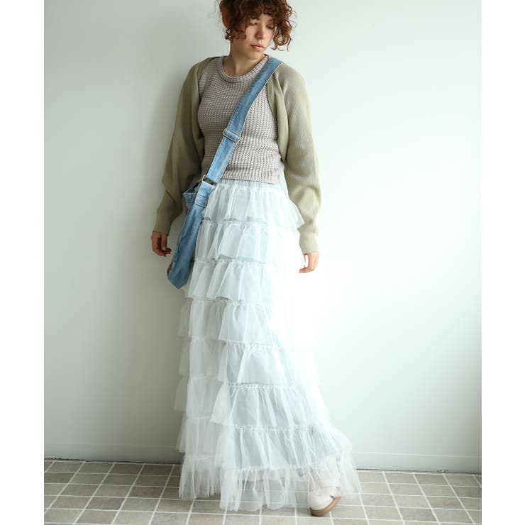 ボリュームティアードシアーチュールスカート | aimoha  | 詳細画像12 