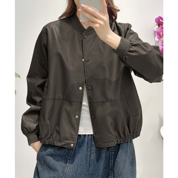 PUマットボマージャケット | aimoha  | 詳細画像3 