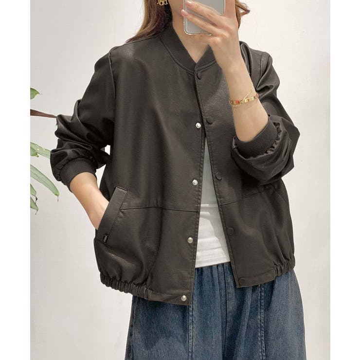 PUマットボマージャケット | aimoha  | 詳細画像5 