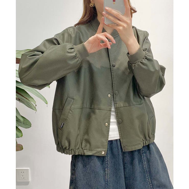 PUマットボマージャケット | aimoha  | 詳細画像9 