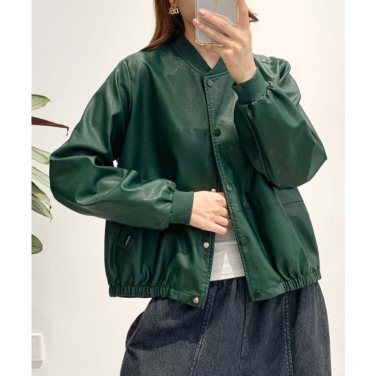 PUマットボマージャケット | aimoha  | 詳細画像12 