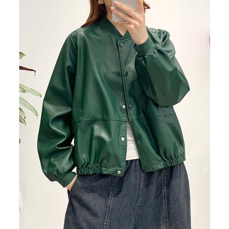 PUマットボマージャケット | aimoha  | 詳細画像13 