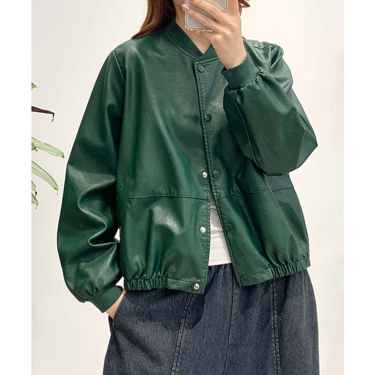 PUマットボマージャケット | aimoha  | 詳細画像21 