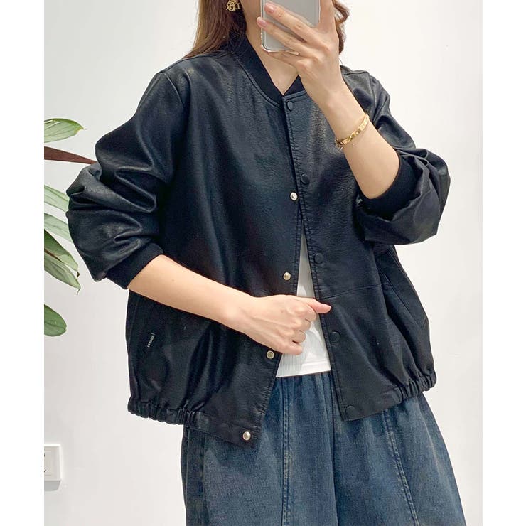 PUマットボマージャケット | aimoha  | 詳細画像23 