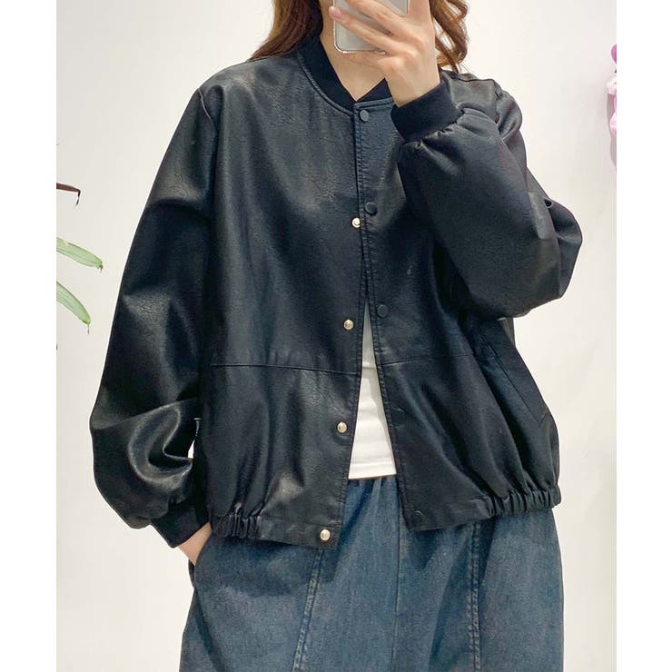 PUマットボマージャケット | aimoha  | 詳細画像26 