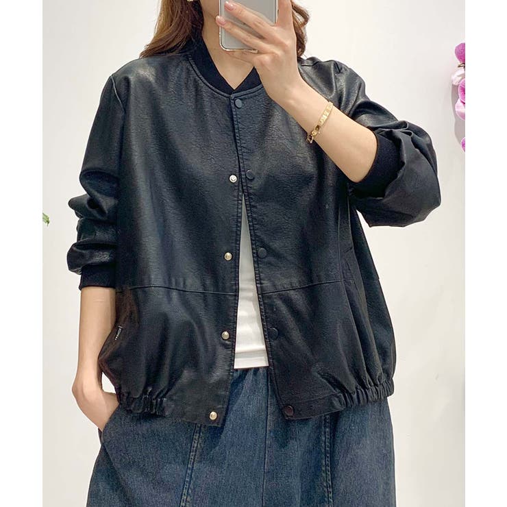 PUマットボマージャケット | aimoha  | 詳細画像27 