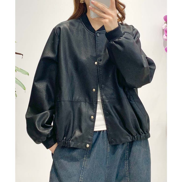 PUマットボマージャケット | aimoha  | 詳細画像28 