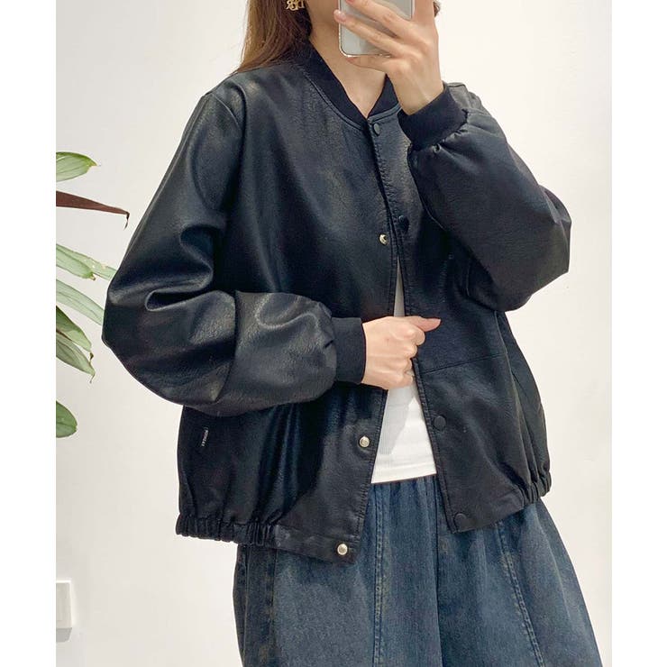 PUマットボマージャケット | aimoha  | 詳細画像29 