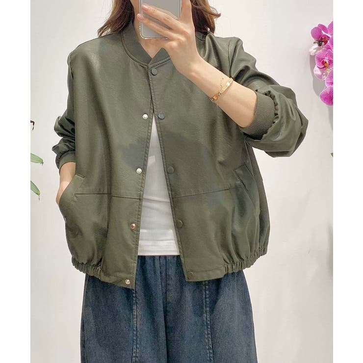 PUマットボマージャケット | aimoha  | 詳細画像7 