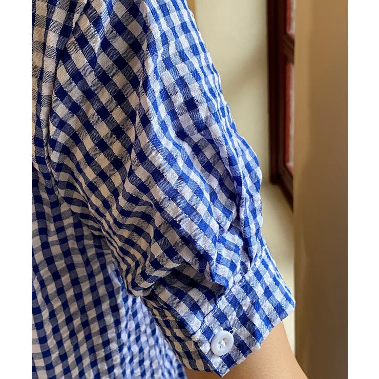 チェック柄ロングワンピース | aimoha  | 詳細画像11 