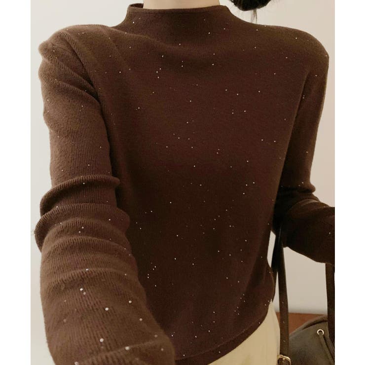 コーヒー | ベーシックカラーニットセーター【AW】 | aimoha 