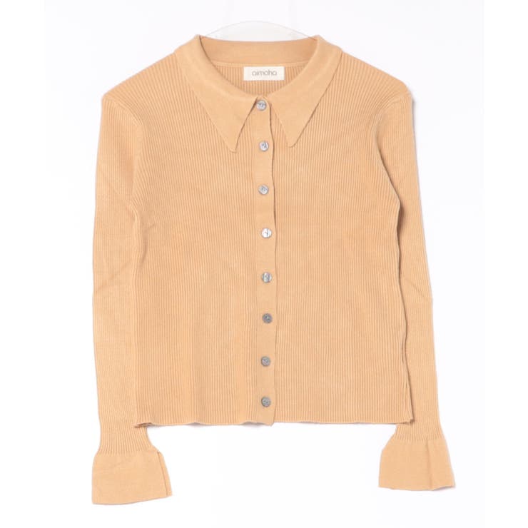 襟付きリブニットトップス | aimoha  | 詳細画像5 