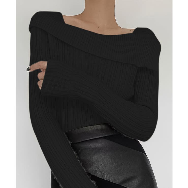 ブラック | 韓国風レトロニット【AW】 | aimoha 