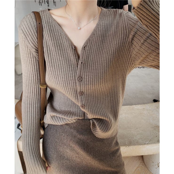 ベージュ | 大人愛されフェミニンカーディガン | aimoha 