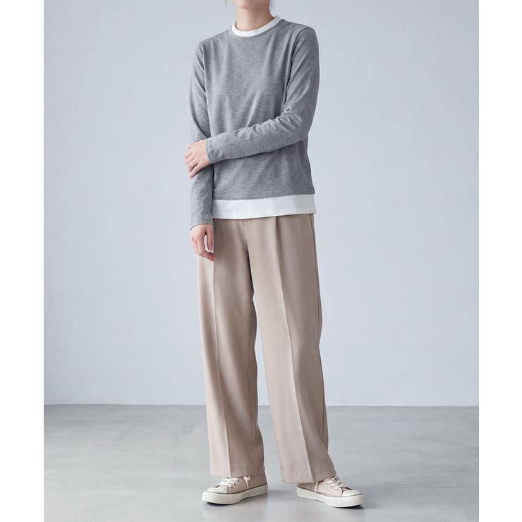 バイカラークルーネックニットプルオーバー | aimoha  | 詳細画像6 