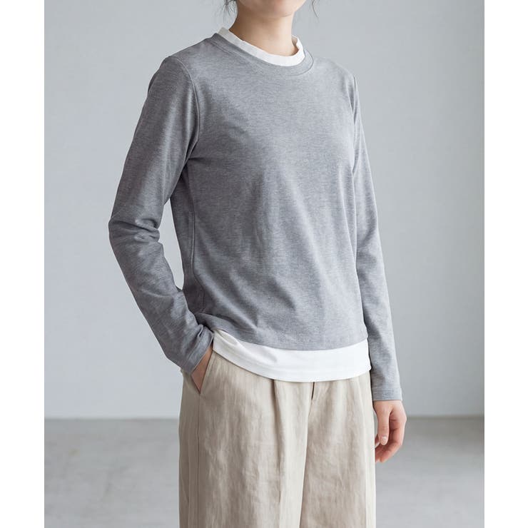 バイカラークルーネックニットプルオーバー | aimoha  | 詳細画像5 